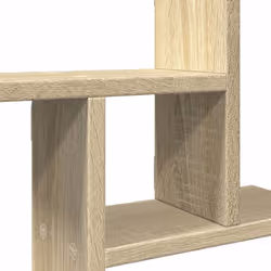 vidaXL Wall Shelves Wall Storage Shelf Floating Shelf 2 pcs Engineered Wood - sonoma oak, 38 x 12 x 38 cm - Additional view 7