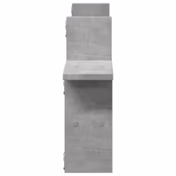 vidaXL Wall Shelves Wall Storage Shelf Floating Shelf 2 pcs Engineered Wood - concrete grey, 38 x 12 x 38 cm - Additional view 4