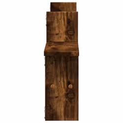 vidaXL Wall Shelves Wall Storage Shelf Floating Shelf 2 pcs Engineered Wood - smoked oak, 38 x 12 x 38 cm - Additional view 4