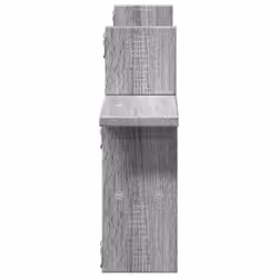 vidaXL Wall Shelves Wall Storage Shelf Floating Shelf 2 pcs Engineered Wood - grey sonoma, 38 x 12 x 38 cm - Additional view 4