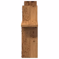 vidaXL Wall Shelves Wall Storage Shelf Floating Shelf 2 pcs Engineered Wood - old wood, 38 x 12 x 38 cm - Additional view 4