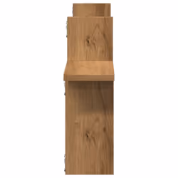vidaXL Wall Shelves Wall Storage Shelf Floating Shelf 2 pcs Engineered Wood - oak, 38 x 12 x 38 cm - Additional view 4