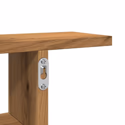 vidaXL Wall Shelves Wall Storage Shelf Floating Shelf 2 pcs Engineered Wood - oak, 38 x 12 x 38 cm - Additional view 8