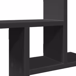 vidaXL Wall Shelves Wall Storage Shelf Floating Shelf 2 pcs Engineered Wood - black, 50 x 12 x 50 cm - Additional view 7
