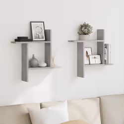 VidaXL 853257 shelve Wood Grey