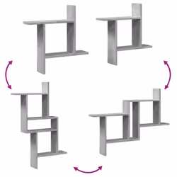 VidaXL 853257 shelve Wood Grey - Additional view 7