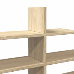 vidaXL Wall Shelf Floating Shelf Display Storage Shelf Black Engineered Wood - sonoma oak - Additional view 6