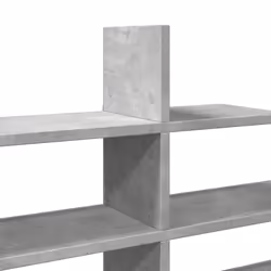vidaXL Wall Shelf Floating Shelf Display Storage Shelf Black Engineered Wood - concrete grey - Additional view 6