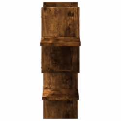 vidaXL Wall Shelf Floating Shelf Storage Shelf Smoked Oak Engineered Wood - smoked oak - Additional view 4
