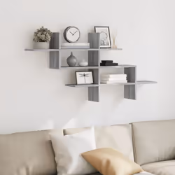 VidaXL 853268 shelve Wood Grey