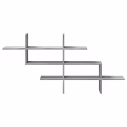 VidaXL 853268 shelve Wood Grey - Additional view 4