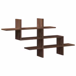 vidaXL Wall Shelf Floating Shelf Wall Storage Shelf Brown Oak Engineered Wood