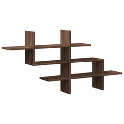 vidaXL Wall Shelf Floating Shelf Wall Storage Shelf Brown Oak Engineered Wood