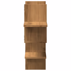 vidaXL Wall Shelf Floating Shelf Storage Shelf Smoked Oak Engineered Wood - oak - Additional view 4
