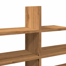 vidaXL Wall Shelf Floating Shelf Storage Shelf Smoked Oak Engineered Wood - oak - Additional view 6