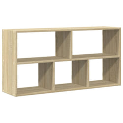 vidaXL Wall Shelf Floating Shelf Storage Shelf Engineered Wood - sonoma oak