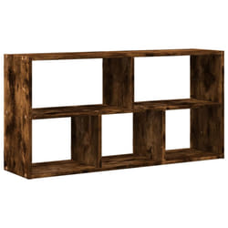 vidaXL Wall Shelf Floating Shelf Storage Shelf Engineered Wood - smoked oak
