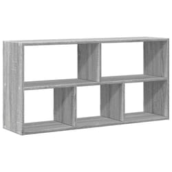 vidaXL Wall Shelf Floating Shelf Storage Shelf Engineered Wood - grey sonoma
