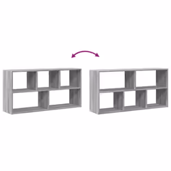 vidaXL Wall Shelf Floating Shelf Storage Shelf Engineered Wood - grey sonoma - Additional view 6