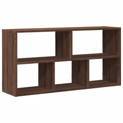vidaXL Wall Shelf Floating Shelf Storage Shelf Engineered Wood - brown oak