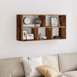 vidaXL Wall Shelf Floating Shelf Storage Shelf Engineered Wood - old wood