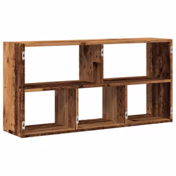 vidaXL Wall Shelf Floating Shelf Storage Shelf Engineered Wood - old wood - Additional view 5