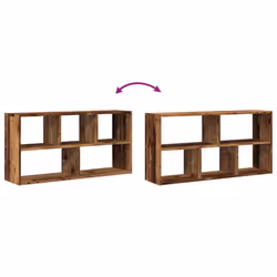 vidaXL Wall Shelf Floating Shelf Storage Shelf Engineered Wood - old wood - Additional view 6