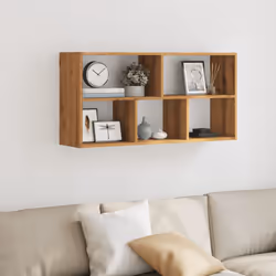 vidaXL Wall Shelf Floating Shelf Storage Shelf Engineered Wood - oak