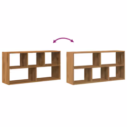 vidaXL Wall Shelf Floating Shelf Storage Shelf Engineered Wood - oak - Additional view 6