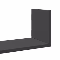 vidaXL Wall Shelves Wall Storage Shelf Floating Shelf 3 pcs Engineered Wood - black, 58 x 18 x 18 cm - Additional view 6