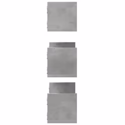 vidaXL Wall Shelves Wall Storage Shelf Floating Shelf 3 pcs Engineered Wood - concrete grey, 58 x 18 x 18 cm - Additional view 4