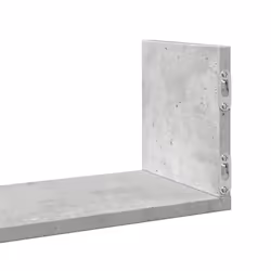 vidaXL Wall Shelves Wall Storage Shelf Floating Shelf 3 pcs Engineered Wood - concrete grey, 58 x 18 x 18 cm - Additional view 7