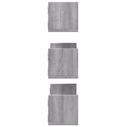 vidaXL Wall Shelves Wall Storage Shelf Floating Shelf 3 pcs Engineered Wood - grey sonoma - Additional view 4