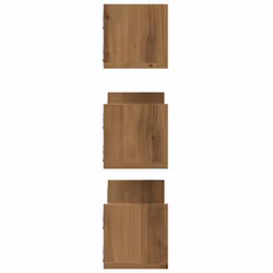 vidaXL Wall Shelves Wall Storage Shelf Floating Shelf 3 pcs Engineered Wood - oak - Additional view 4