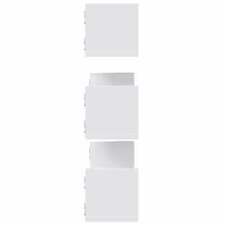 vidaXL Wall Shelves Wall Storage Shelf Floating Shelf 3 pcs Engineered Wood - white, 80 x 18 x 18 cm - Additional view 4