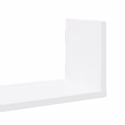 vidaXL Wall Shelves Wall Storage Shelf Floating Shelf 3 pcs Engineered Wood - white, 80 x 18 x 18 cm - Additional view 6