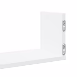 vidaXL Wall Shelves Wall Storage Shelf Floating Shelf 3 pcs Engineered Wood - white, 80 x 18 x 18 cm - Additional view 7