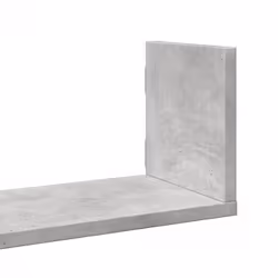vidaXL Wall Shelves Wall Storage Shelf Floating Shelf 3 pcs Engineered Wood - concrete grey, 80 x 18 x 18 cm - Additional view 6