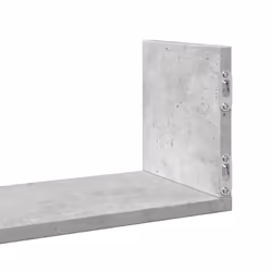 vidaXL Wall Shelves Wall Storage Shelf Floating Shelf 3 pcs Engineered Wood - concrete grey, 80 x 18 x 18 cm - Additional view 7
