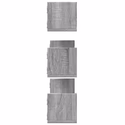 vidaXL Wall Shelves Wall Storage Shelf Floating Shelf 3 pcs Engineered Wood - grey sonoma, 80 x 18 x 18 cm - Additional view 4