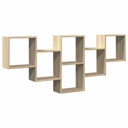 vidaXL Wall Shelf Floating Shelf Rack Wall Cube Storage Shelf Engineered Wood - sonoma oak