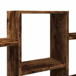 vidaXL Wall Shelf Floating Shelf Rack Wall Cube Storage Shelf Engineered Wood - smoked oak - Additional view 6