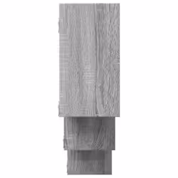 vidaXL Wall Shelf Floating Shelf Rack Wall Cube Storage Shelf Engineered Wood - grey sonoma - Additional view 4