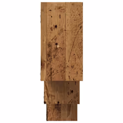 vidaXL Wall Shelf Floating Shelf Rack Wall Cube Storage Shelf Engineered Wood - old wood - Additional view 4