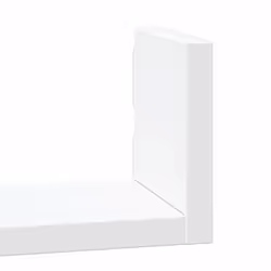 vidaXL Wall Display Shelf Floating Rack Hanging Shelf Engineered Wood 3 pcs - white - Additional view 6