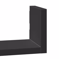 vidaXL Wall Display Shelf Floating Rack Hanging Shelf Engineered Wood 3 pcs - black - Additional view 6