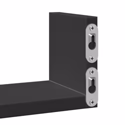 vidaXL Wall Display Shelf Floating Rack Hanging Shelf Engineered Wood 3 pcs - black - Additional view 7