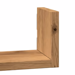 vidaXL Wall Display Shelf Floating Rack Hanging Shelf Engineered Wood 3 pcs - oak, 40 x 10 x 10.5 cm - Additional view 6