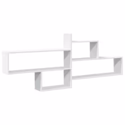vidaXL Wall Shelf Floating Shelf Storage Shelf Engineered Wood - white