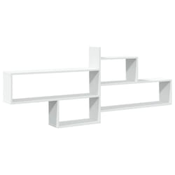 vidaXL Wall Shelf Floating Shelf Storage Shelf Engineered Wood - white